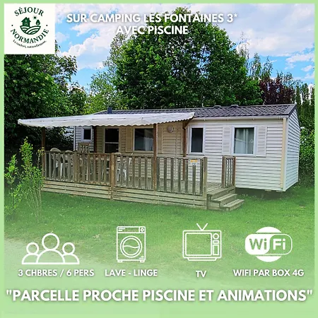 Sejour Normandie - Mobilhome Confort 3ch-6p Avec Tv-wifi Et Lave-linge Dans L'eure - 332
